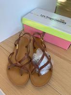 Bruin leder gevlochten teensandalen Les Tropeziennes, Kleding | Dames, Bruin, Les Tropeziennes, Zo goed als nieuw, Sandalen of Muiltjes