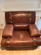 Lederen zetel 2 stuks, Enlèvement, Utilisé, Une personne