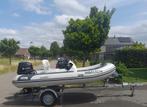 Nimarine MX360 RIB met Tohatsu 30pK en trailer, Watersport en Boten, Rubberboten, Zo goed als nieuw, Benzine, Minder dan 70 pk