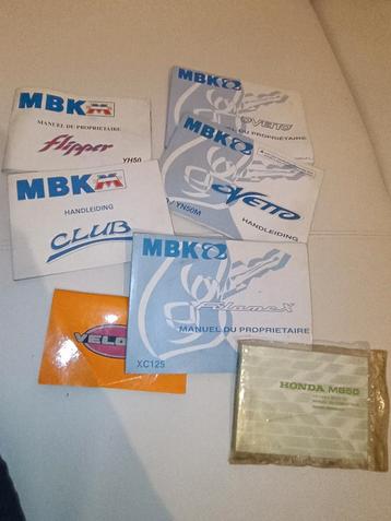 Handleiding MBK Flipper -Club -Ovetto + Honda MB50 + Velofax