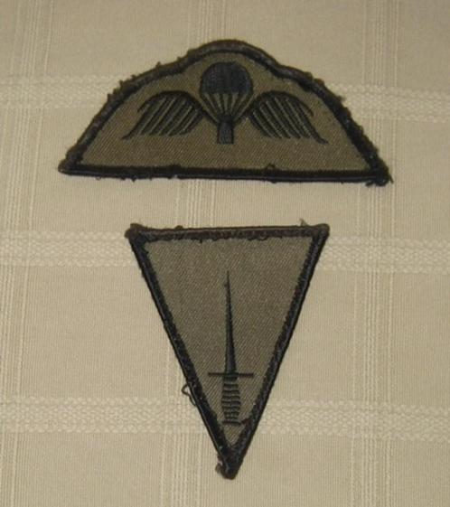 Set Brevet Para-A Commando-A, Verzamelen, Militaria | Algemeen, Landmacht, Embleem of Badge, Ophalen of Verzenden