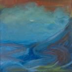 MARC KENNES / BLAUWE ABSTRACTIE / OLIEVERF / 62x61cm / SIG, Enlèvement ou Envoi