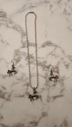 Te koop. Ketting met oorbellen., Handtassen en Accessoires, Kettingen, Ophalen, Zo goed als nieuw