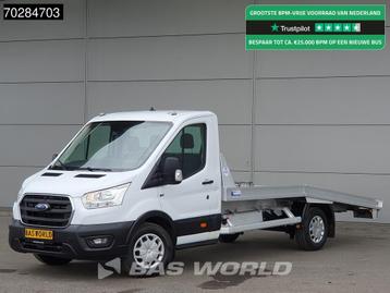 Ford Transit 130pk Autotransporter Airco Cruise Lier Euro6 O, Auto's, Bestelwagens en Lichte vracht, Stof, Euro 6, 130 pk, Ford