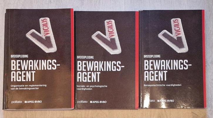 Basisopleiding Bewakingsagent (deel 1, 2 en 3), Boeken, Schoolboeken, Gelezen, Ophalen of Verzenden