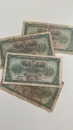 4 Biljetten van 10 Belgische frank, Postzegels en Munten