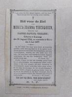 oud doodsprentje 1794-1877 (Kortrijk/Heule), Verzenden