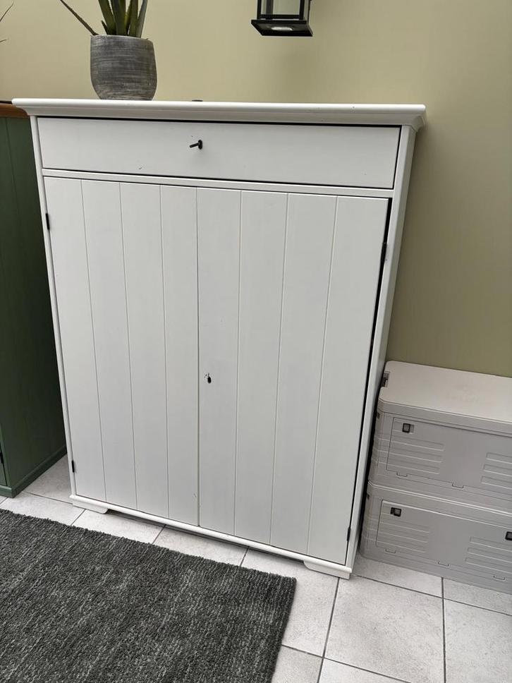 IKEA Linnenkast HURDAL, Huis en Inrichting, Kasten | Kleerkasten, Gebruikt, 100 tot 150 cm, 100 tot 150 cm, 50 tot 75 cm, Met lade(s)