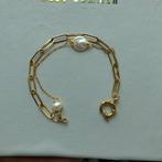 Armband , zoetwaterparels, staal, Ophalen of Verzenden, Nieuw, Wit, Staal