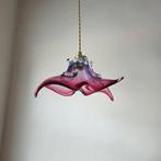 Vintage glazen hanglamp., Ophalen of Verzenden, Zo goed als nieuw