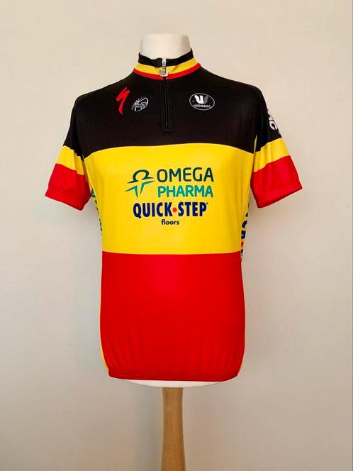 Omega Pharma Quick Step 2012 Belgium Champion Tom Boonen, Sport en Fitness, Wielrennen, Zo goed als nieuw, Kleding, Ophalen of Verzenden