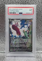 Pokémon - Medicham V 186/203 - PSA 9, Ophalen of Verzenden, Nieuw, Overige typen, Foil