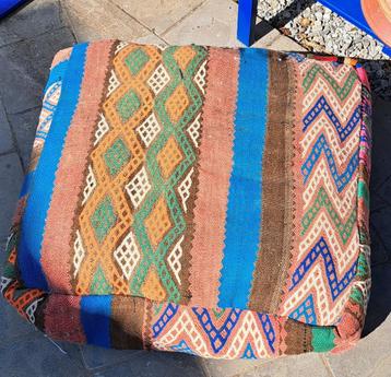 MAROKKAANSE KELIM POEF, Huis en Inrichting, Woonaccessoires | Kussens, Ophalen, Nieuw