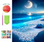 Peinture au diamant au clair de lune sur la plage 50x40cm (c, Envoi, Neuf, Autres types