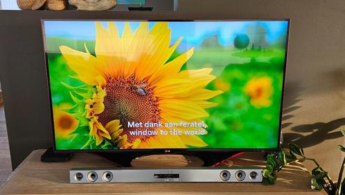LG TV 55 Inch met LG soundbar, Audio, Tv en Foto, Televisies, Zo goed als nieuw, 100 cm of meer, Full HD (1080p), LG, 100 Hz, Smart TV