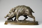 Art animalier- Belle sculpture en bronze- signée Mène, Ophalen of Verzenden
