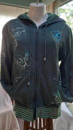 Sportieve Bonita hoodie rits donkergroen Large, Kleding | Dames, Trui of Vest, Bonita, Ophalen of Verzenden, Zo goed als nieuw