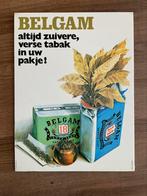 Panneau publicitaire Belgam pour le tabac, Comme neuf, Enlèvement ou Envoi, Panneau publicitaire