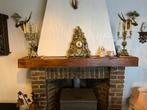 Horloge de cheminée en laiton avec 2 chandeliers, Collections, Fantasy, Enlèvement, Utilisé