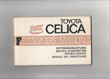 ORIGINELE HANDLEIDING TOYOTA Celica 1972 beschikbaar voor biedingen