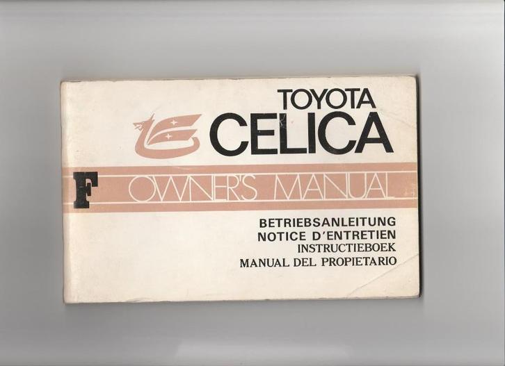 ORIGINELE HANDLEIDING TOYOTA Celica 1972, Auto diversen, Handleidingen en Instructieboekjes, Ophalen