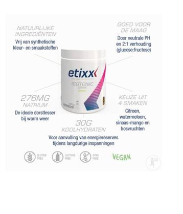 Etixx Endurance Isotonic Citroen beschikbaar voor biedingen