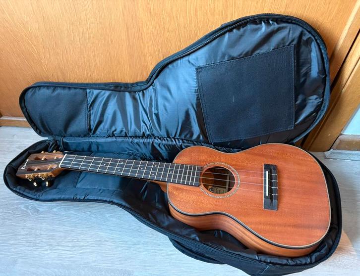 Ukulélé ténor Pono MTSH-PC avec micro K&K Aloha Twin, Musique & Instruments, Instruments à corde | Autre, Comme neuf, Ukulélé