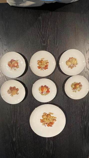 Vintage Seltmann Weiden Porseleinen Borden Fruit beschikbaar voor biedingen