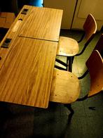 Dubbele schoolbank, Huis en Inrichting, Ophalen, Gebruikt, Bureau