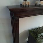 Schouwmantel eik gratis, Ophalen, Zo goed als nieuw, Vrijstaande haard, Houthaard