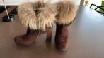Enkellaarsjes bruin nubuck., Kleding | Dames, Schoenen, Ophalen of Verzenden, Zo goed als nieuw
