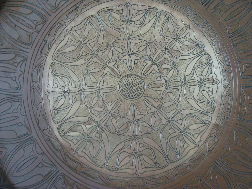 Plat en cuivre (laiton) d'un diamètre de 50 cm, Enlèvement ou Envoi, Cuivre