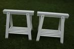 2 tréteaux Ikea, bois massif blanc, Maison & Meubles, Pied de table, Enlèvement, Utilisé, Autres essences de bois