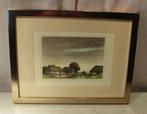 Mooie Gravure 'Valavond' - Dirk Baksteen - 44x34, Antiek en Kunst, Kunst | Etsen en Gravures, Ophalen of Verzenden