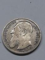 Leopold ll 50 centiem  1907 vlaams opschrift zilver, Ophalen of Verzenden, Zilver, Zilver