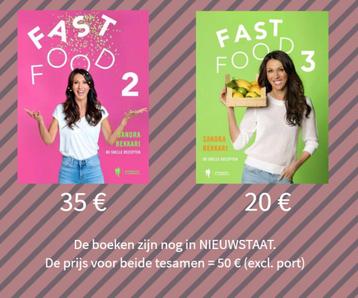 FAST FOOD 2 & 3 van Sandra Bekkari, Boeken, Kookboeken, Ophalen of Verzenden, Zo goed als nieuw