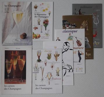 set van 2 boeken en 8 boekjes over Champagne beschikbaar voor biedingen