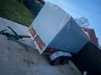 Dubbelasser aanhangwagen 255x130 geremd hoogte 140, Ophalen, Gebruikt