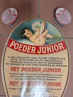 Affiche publicitaire Poudre Junior + 2 paquets complets, Enlèvement ou Envoi, Utilisé, Panneau publicitaire