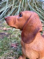 Image teckel, teckel, chien, jardin, pelouse 30 cm, Enlèvement ou Envoi, Neuf, Synthétique, Animal