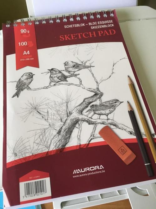 2 schetsboeken Aurora 90 en 120 gram, Hobby en Vrije tijd, Tekenen, Zo goed als nieuw, Papier, Schets- of Tekenboek, Ophalen of Verzenden