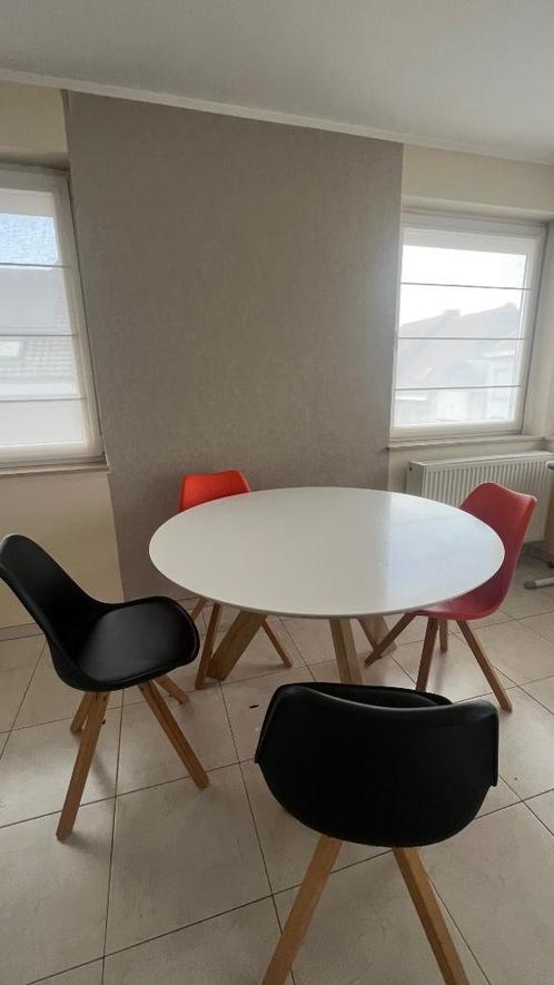 Tafel en stoelen, Maison & Meubles, Tables | Tables à manger, Utilisé, Moins de 50 cm, 50 à 100 cm, Quatre personnes, Rond, Enlèvement