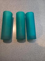 Groene long drink glazen, Huis en Inrichting, Keuken | Servies, Ophalen of Verzenden, Zo goed als nieuw, Glas, Glas of Glazen