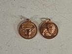 Lot van 2 bedels / hangertjes horoscoop - Waterman & stier, Ophalen of Verzenden, Zo goed als nieuw