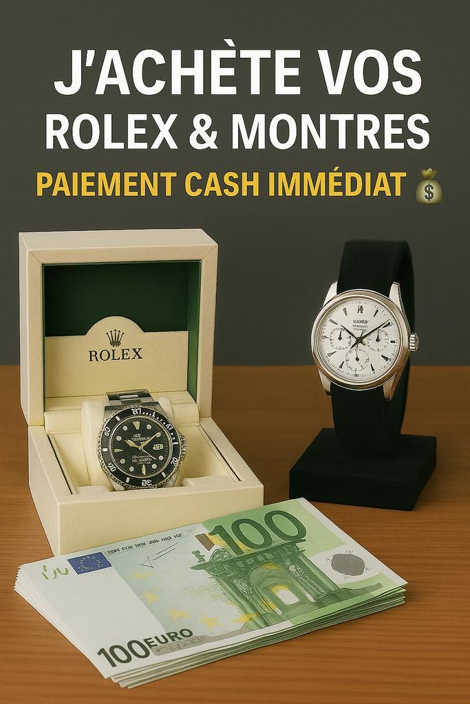 💎 RACHAT IMMÉDIAT DE VOS MONTRES DE LUXE !, Handtassen en Accessoires, Horloges | Dames, Zo goed als nieuw, Rolex, Ophalen