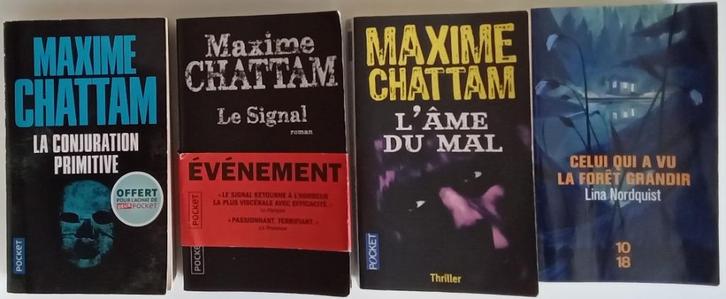 MAXIME CHATTAM EN LINA NORDQUIST POCHE, Boeken, Romans, Zo goed als nieuw, België, Ophalen of Verzenden