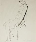 Cecilia Vanderbeek (1932-1999): Naakt (33 x 43 cm), Ophalen of Verzenden
