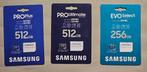 MicroSD Samsung 256/512 Go EvoSelect / ProPlus / UltimatePro, Enlèvement ou Envoi, Neuf, Samsung, 512 GB