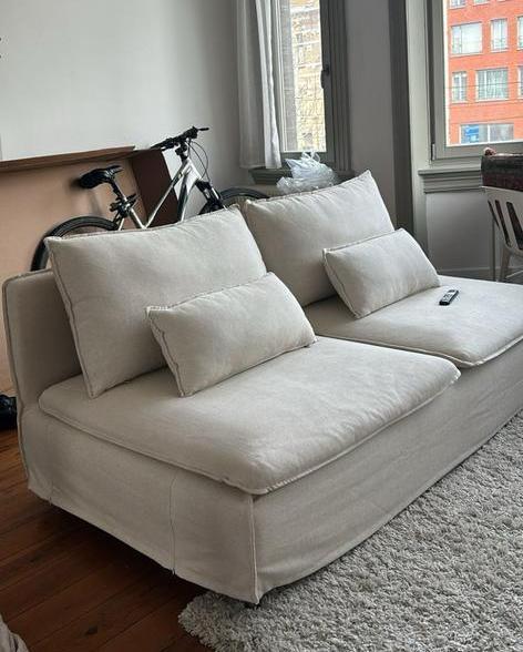 Soderhamm zetel zonder hoes!! (Vermits deze versleten is), Huis en Inrichting, Zetels | Zetels en Chaises Longues, Zo goed als nieuw