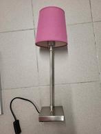 Roze tafel lamp of bureaulamp, Huis en Inrichting, Ophalen of Verzenden, Gebruikt, 50 tot 75 cm